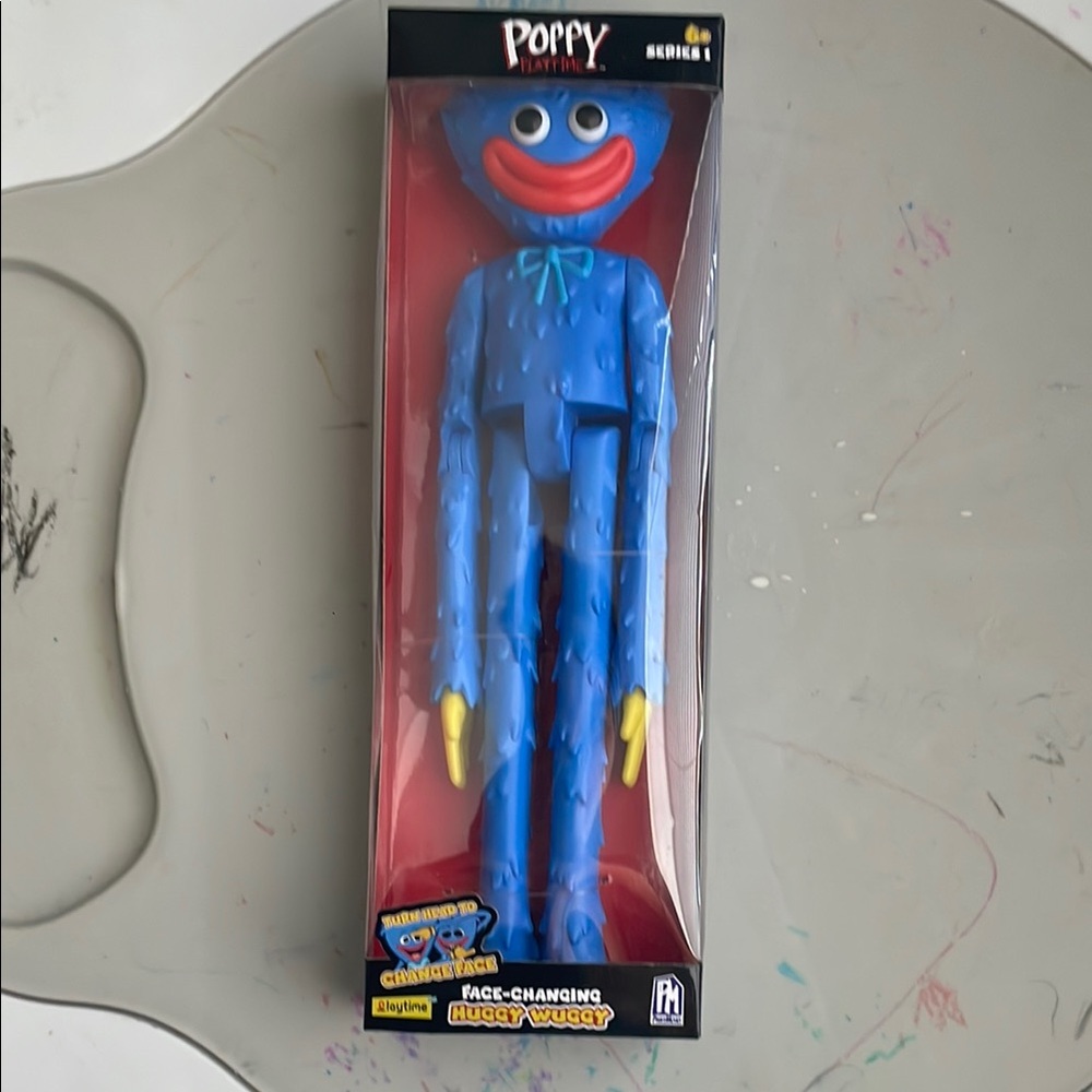 Interactive Face-Changing Huggy Wuggy Action Figure Toy